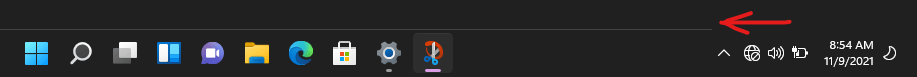 White line on windows taskbar. - Microsoft Q&A