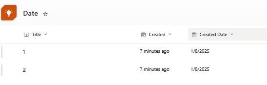 Automatic date of entry in Lists - Microsoft Q&A