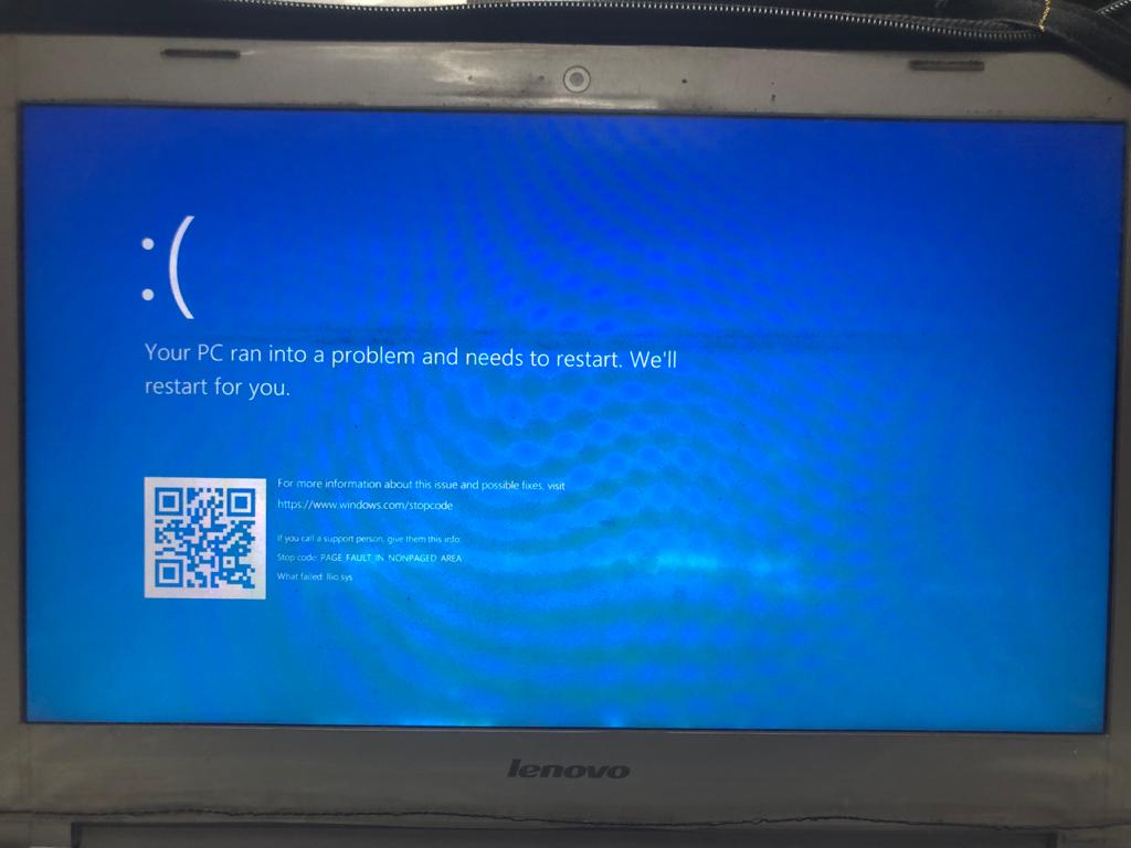blue screen error in windows 10 latest update 