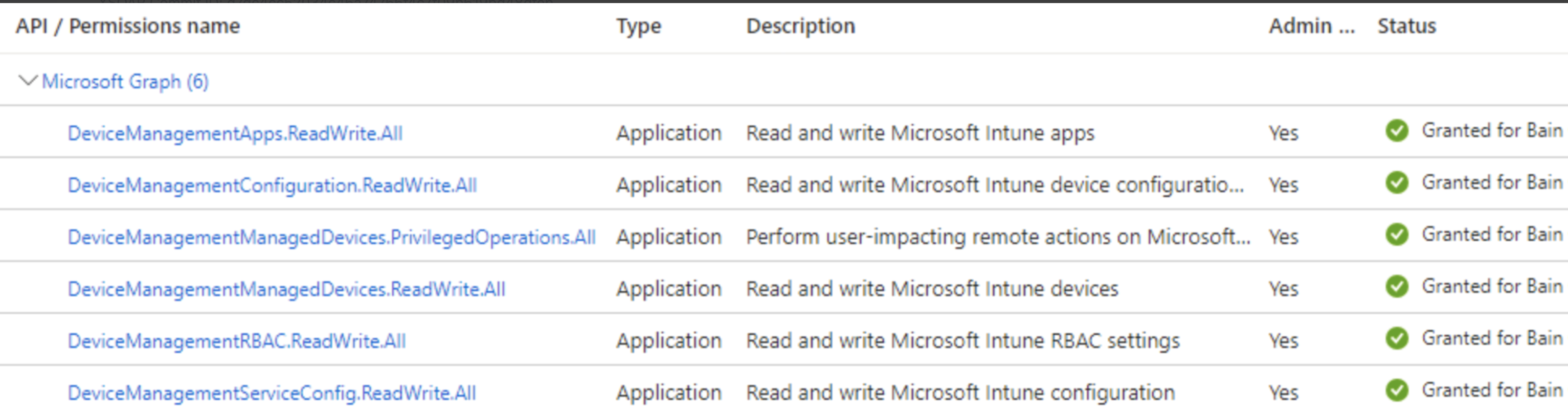 Several API commands using the deviceManagement/managedDevices ...