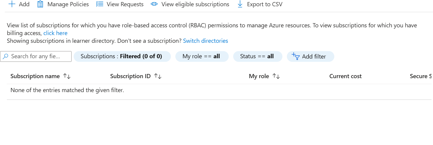 Screenshot of the reported issue