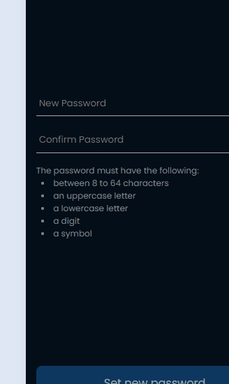 Reenter password