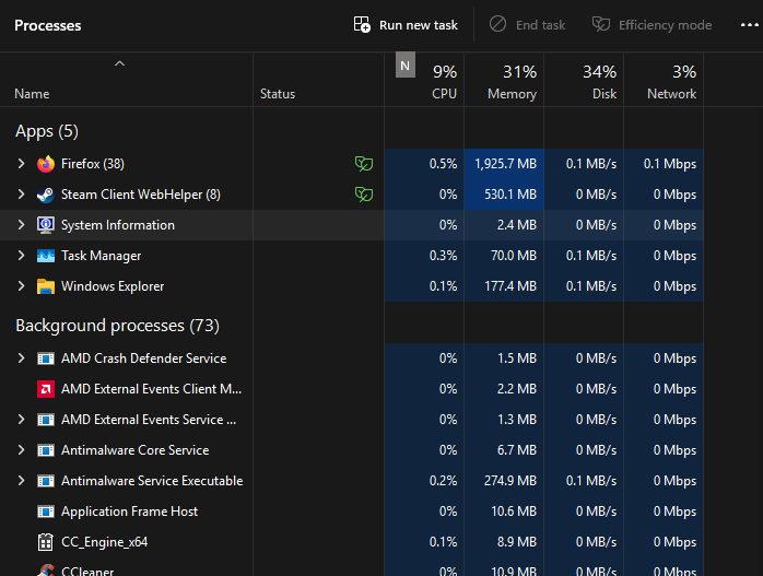 PC lags a lot when I open any game - would say like 10 FPS just being ...