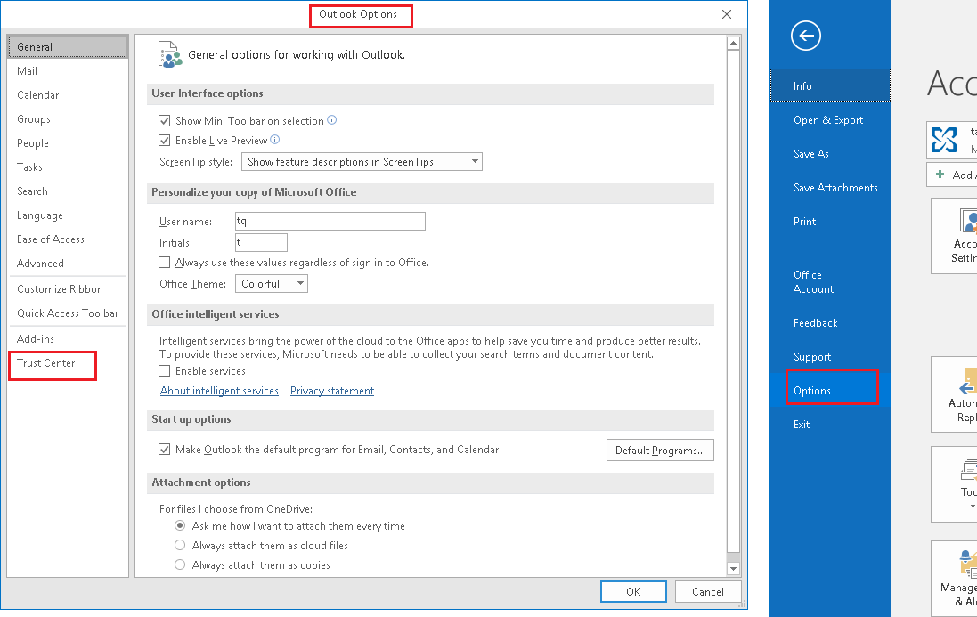 Office 365 - disable access to File Menu > Options - Microsoft Q&A