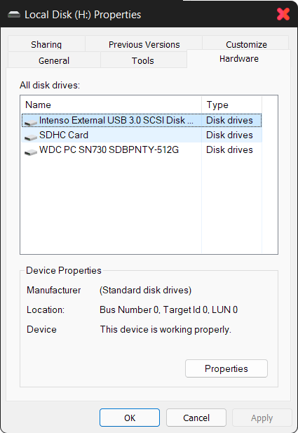 Local Disk appearing after removing external drive. - Microsoft Q&A