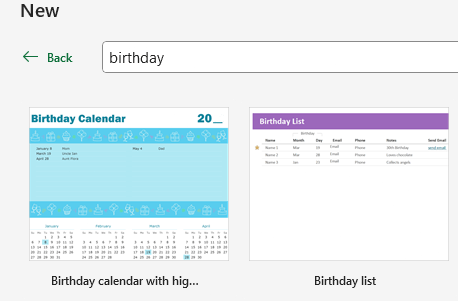 for the birthday template in excel, how can I add more rows for ...