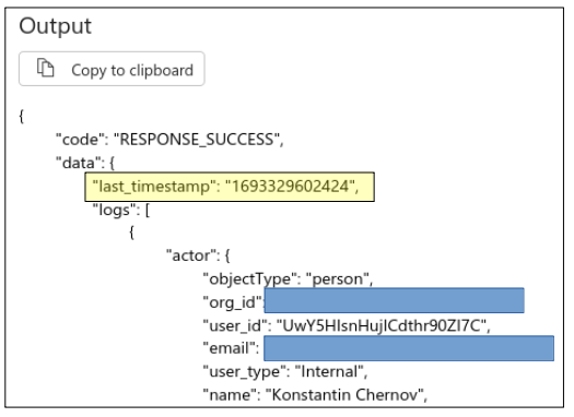 How to iterate web response based on last_timestamp - Microsoft Q&A