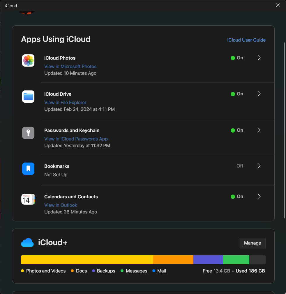 iCloud calendars only show up in Old Outlook, and aren
