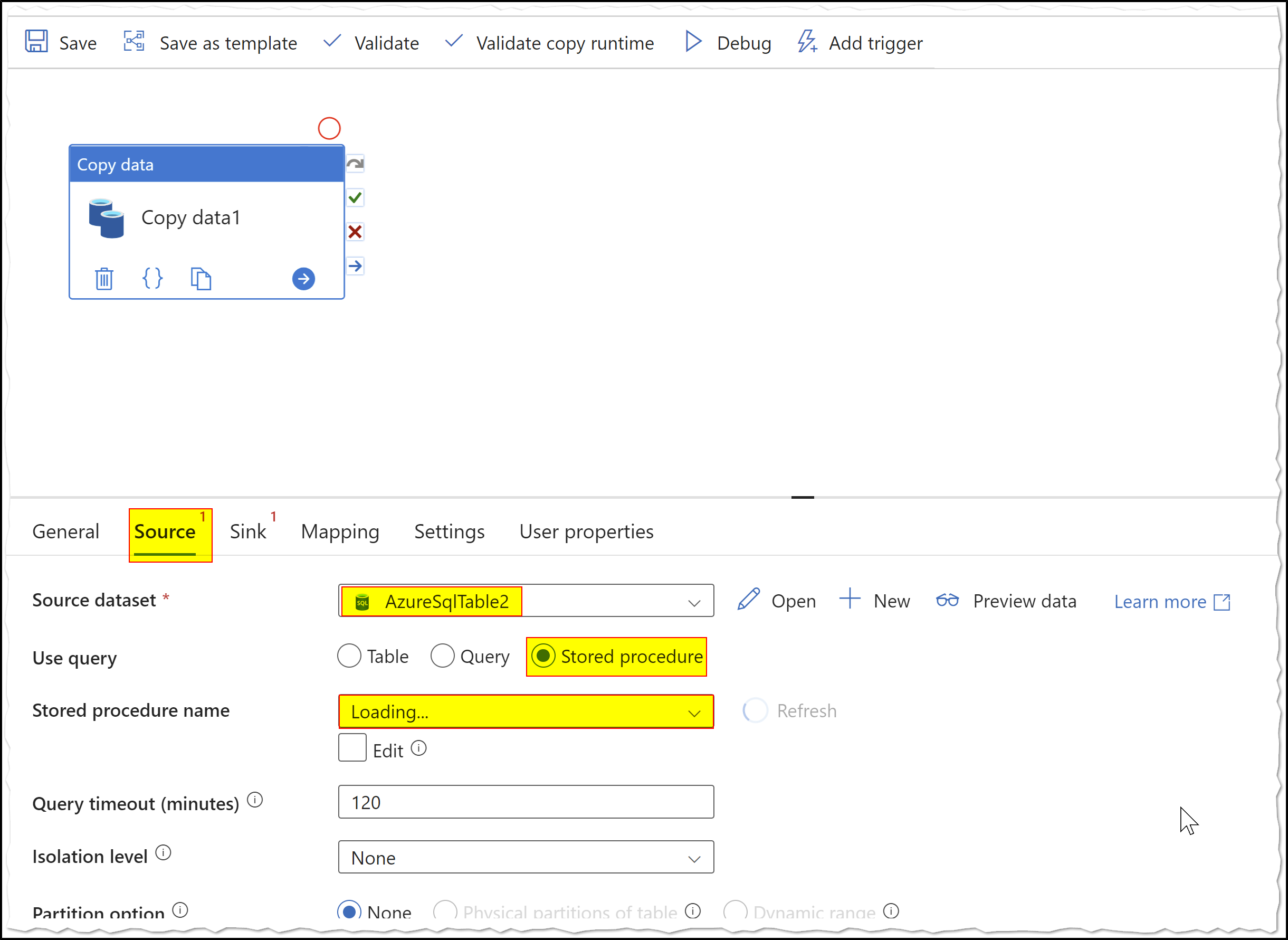 stored proc into dataset - Microsoft Q&A