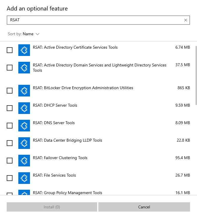 Remote Server Administration Tools for Windows 10 problem - Microsoft Q&A