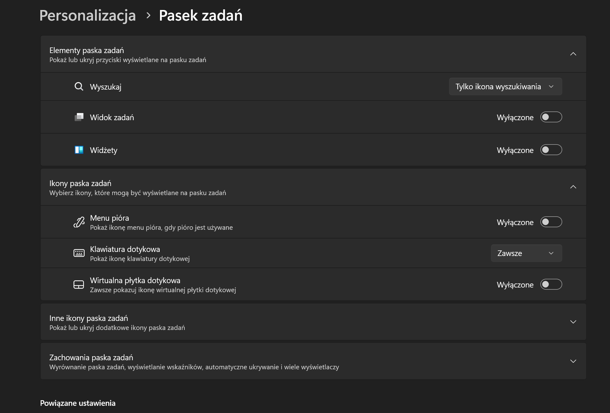 pasek zadan