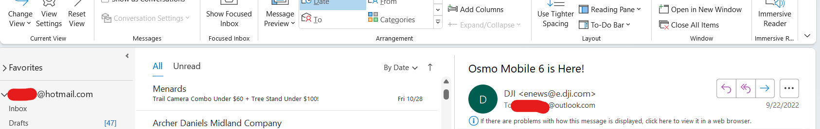 My outlook inbox has changed suddenly and I cannot revert it to how it ...