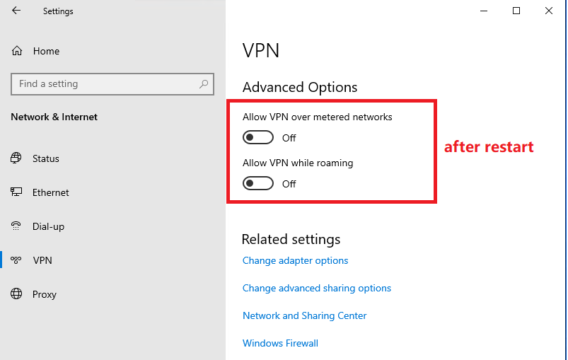 Should I allow VPN on or off?