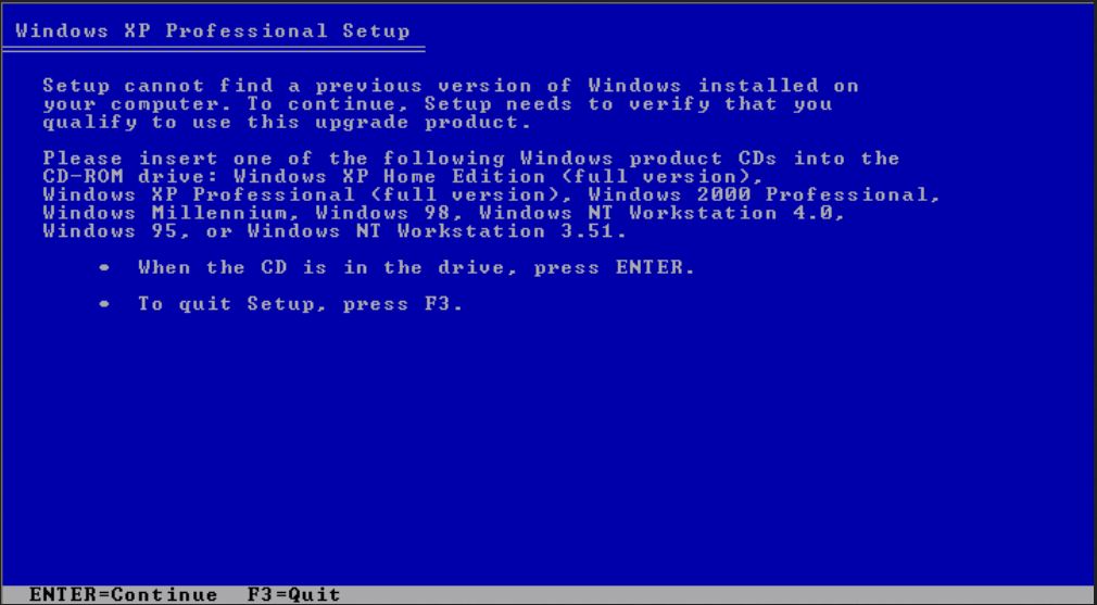 Windows XP Professional Version 2002 Installation disk problems ...