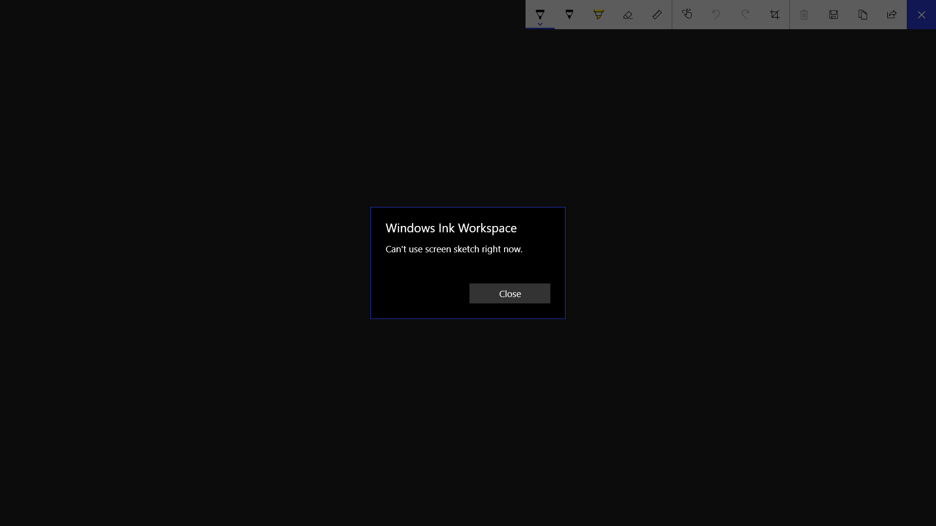 Can't use screen sketch - Microsoft Q&A