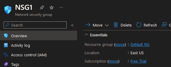 Why can't I associate my NSGs to a NIC or subnet? - Microsoft Q&A