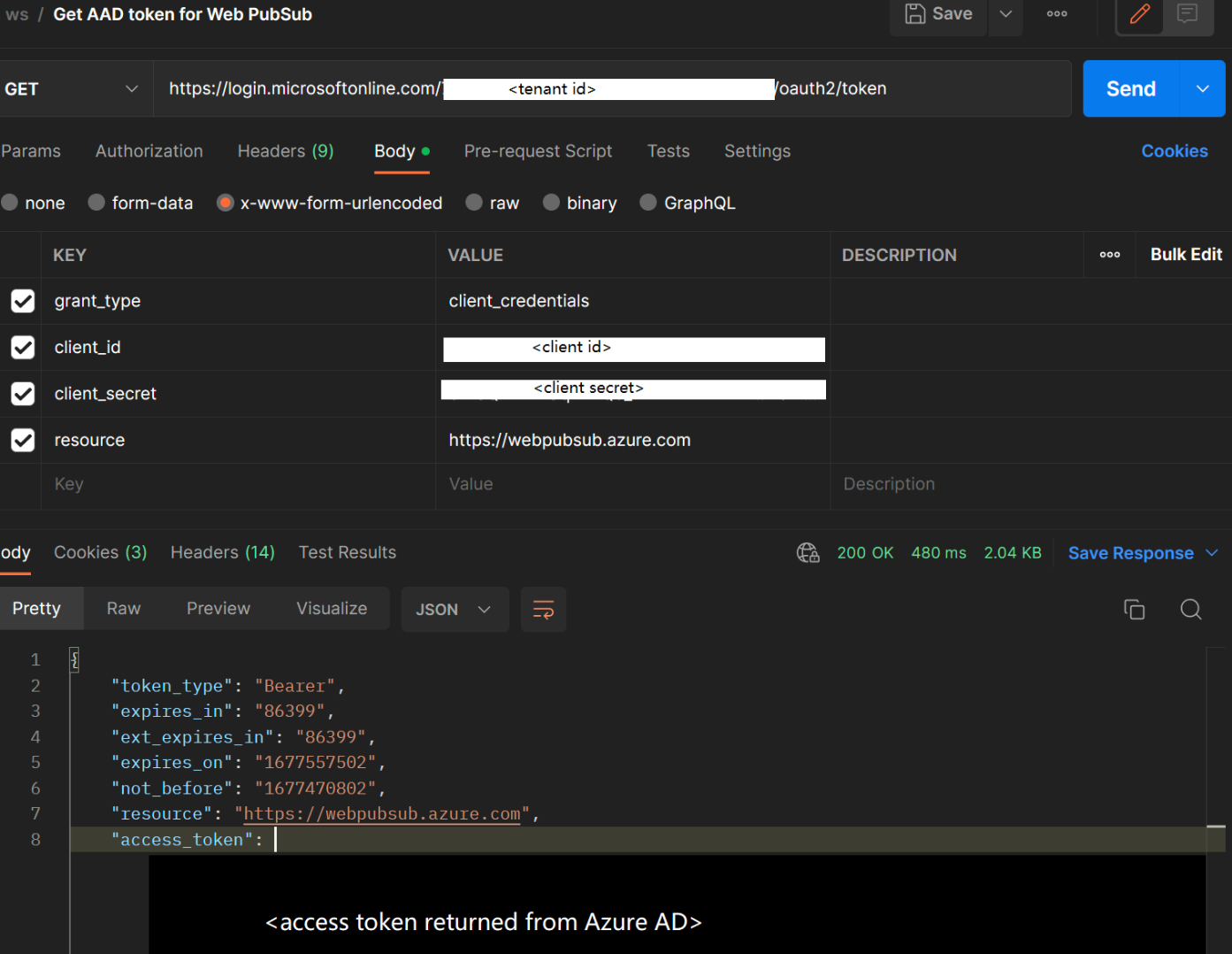 How to generate token for Azure Web Pub Sub service REST call ...