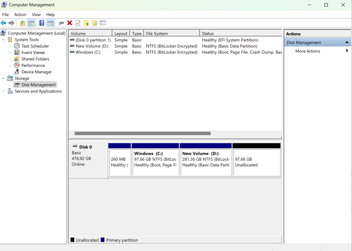 How to allocate unallocated space to c drive microsoft q a