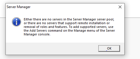 Remote Server Administration Tools for Windows 10 problem - Microsoft Q&A