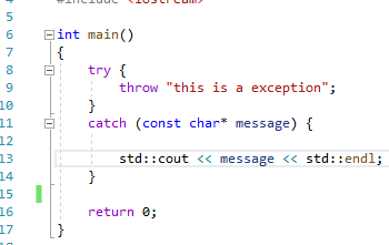C++ Exception Handling