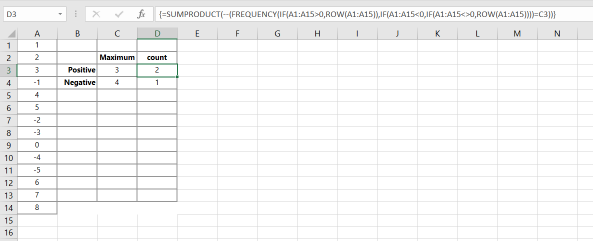 count the max consecutive numbers - Microsoft Q&A