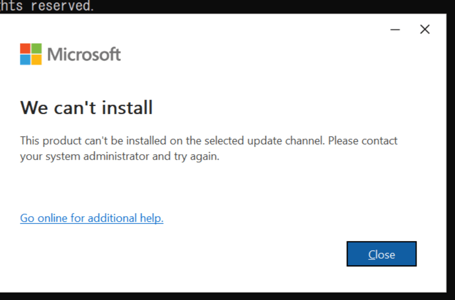 Office365のインストールエラーについて - Microsoft Q&A