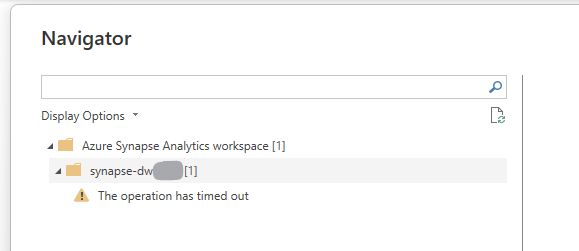 Azure Synapse Analytics Workspace connector in power bi is not ...