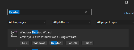 I have a problem with desktop templates for c++ - Microsoft Q&A