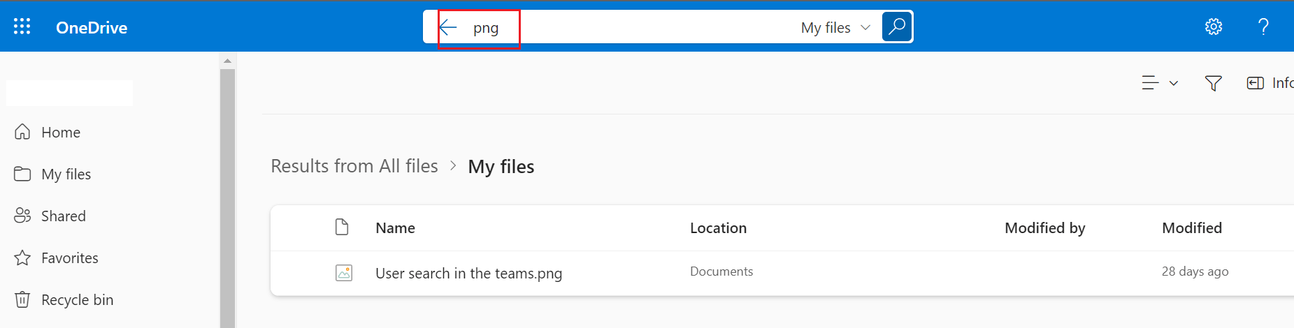 Trouble with Search Function in OneDrive - Microsoft Q&A