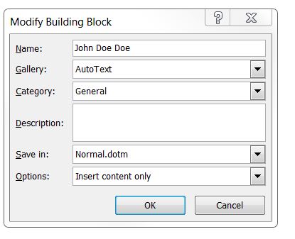MS Word 2010 AutoText Creating and Inserting - Microsoft Q&A