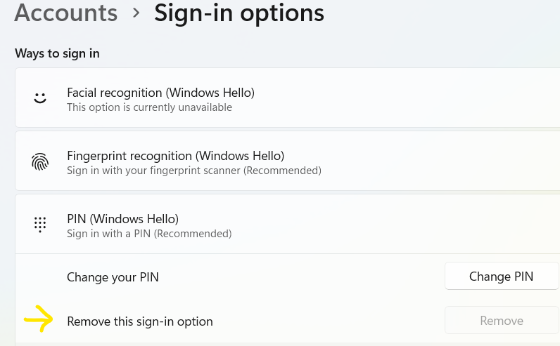 我无法使用pin码登录 - Microsoft Q&A