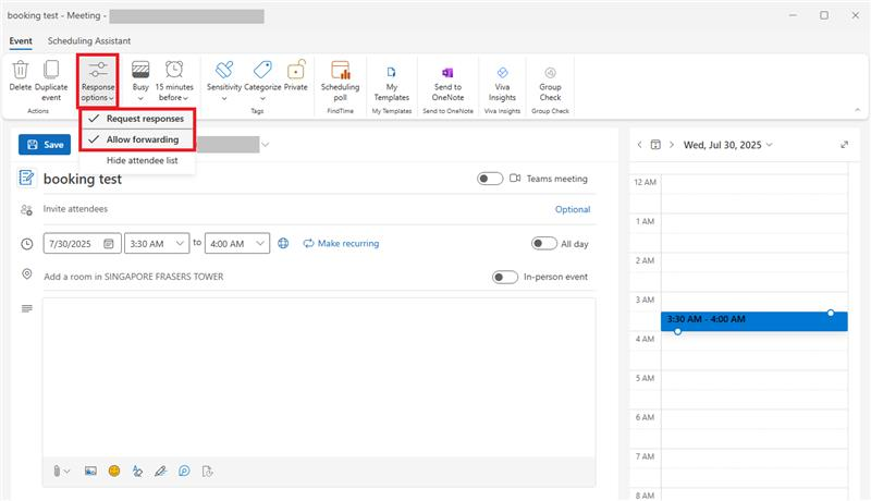 Receiving Acceptance, Maybe and Decline Responses When Booking Meetings ...