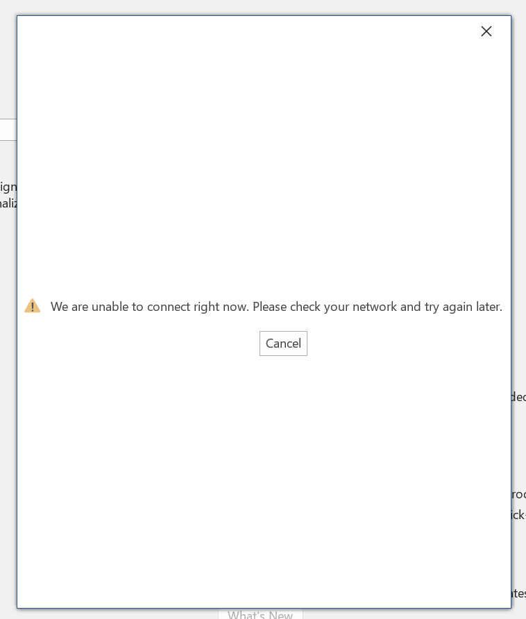 Network status erroneously says not connected - Microsoft Q&A
