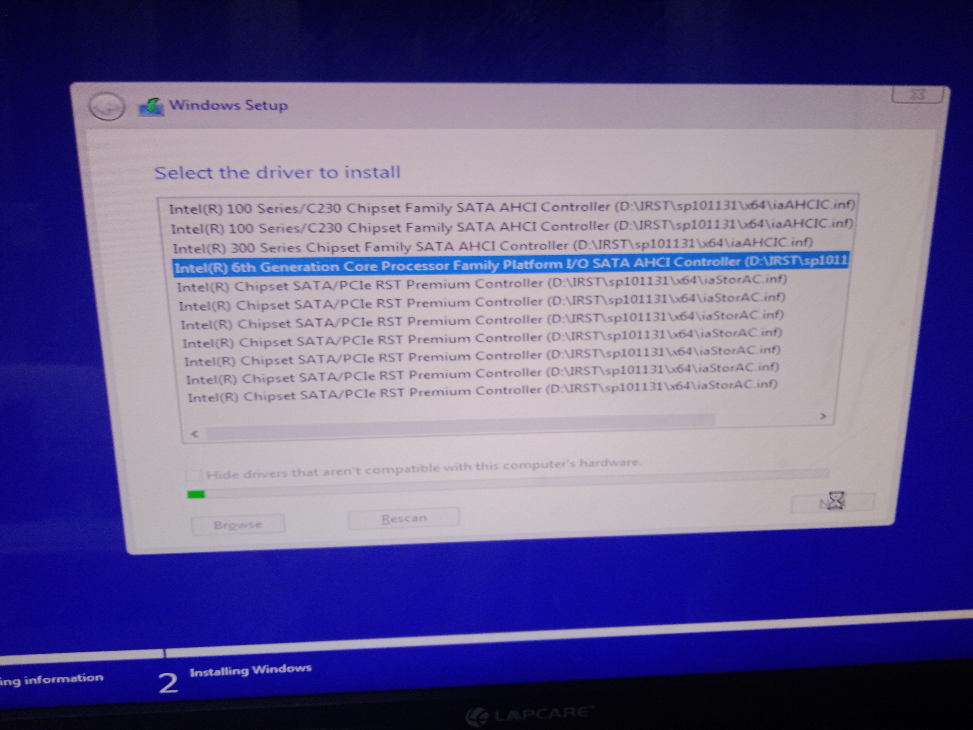 Windows 10 installation problem - Microsoft Q&A