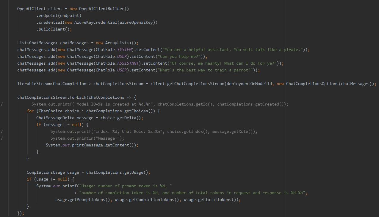 I always get a null CompletionsUsage object when using the ...