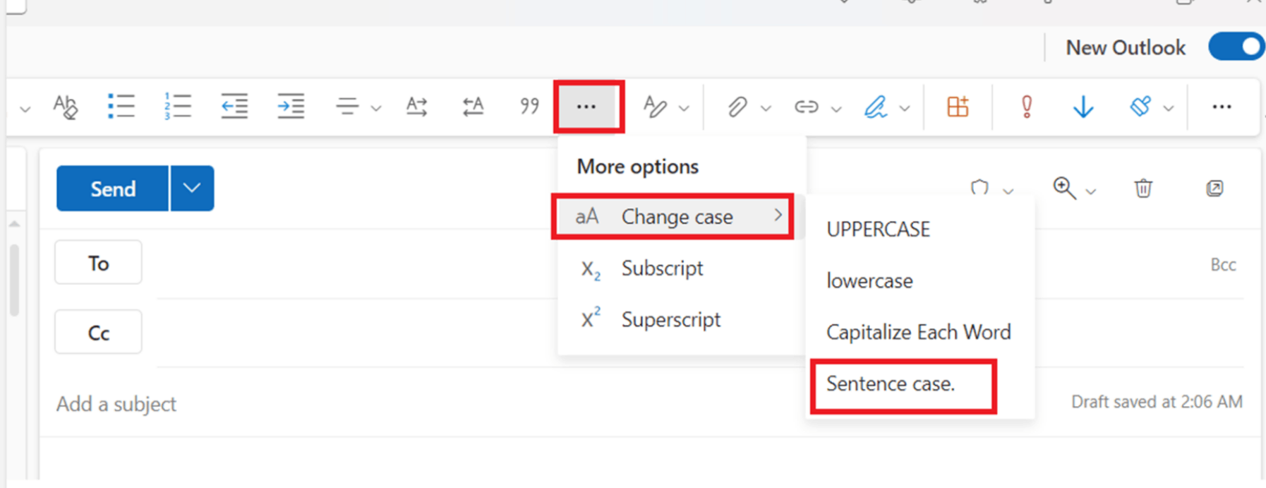 Capitalizing the first letter automatically in the new Outlook ...