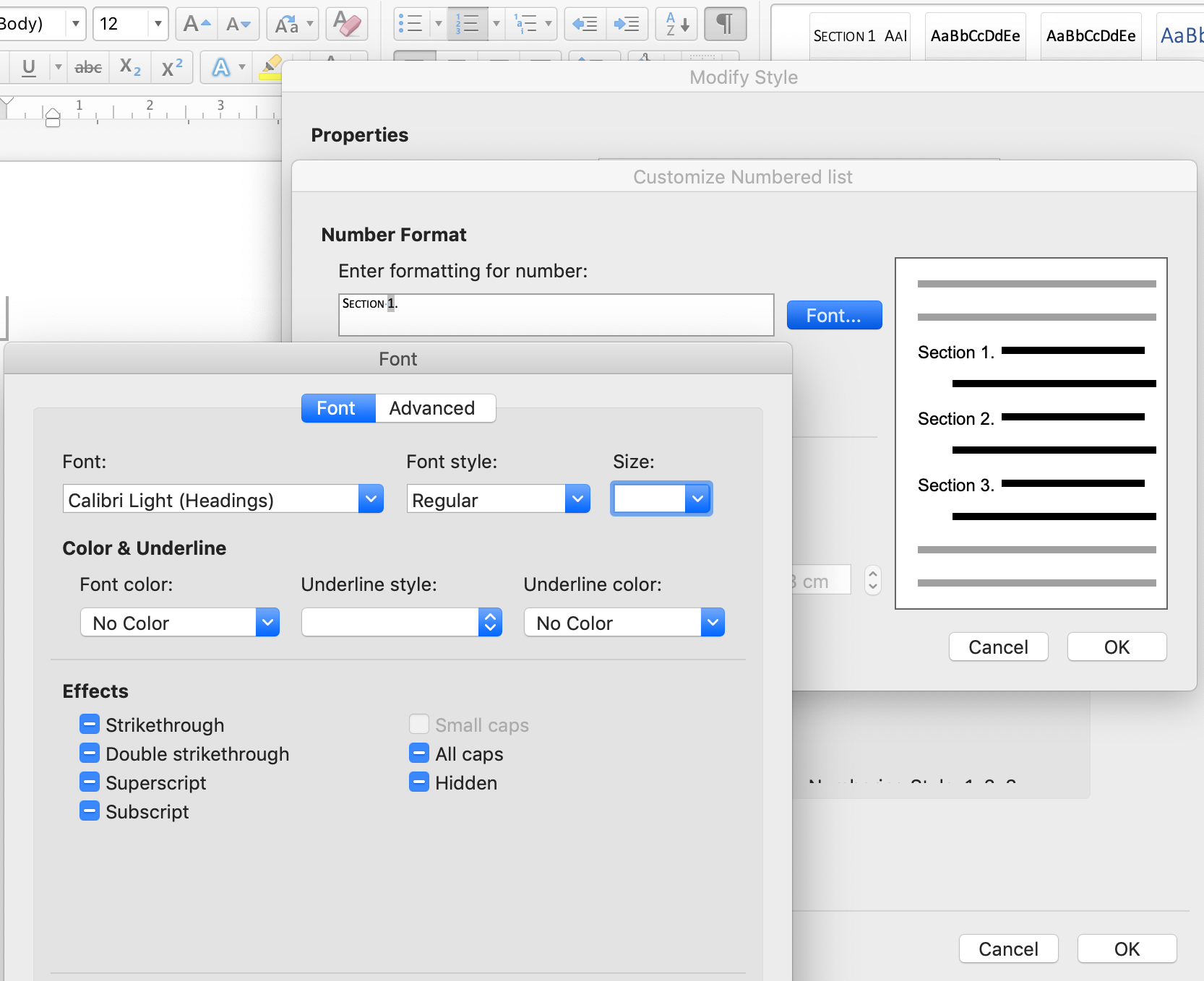 How to format a chapter list with small caps - Microsoft Q&A