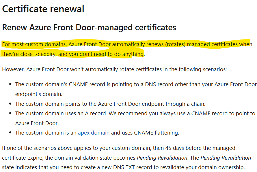 How to fix the custom domain expire certificate where as it has valid ...