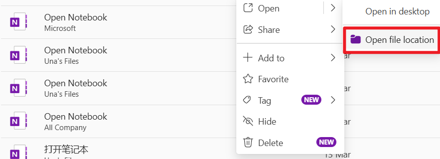 Sharing the folder of a student on OneNote with his supervisor ...