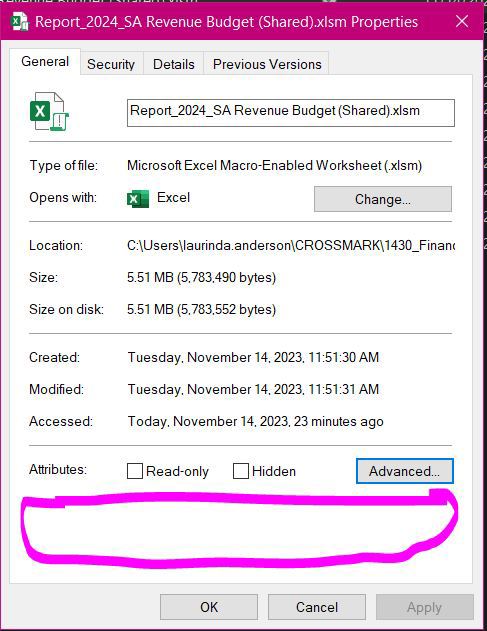 Excel Email File Properties