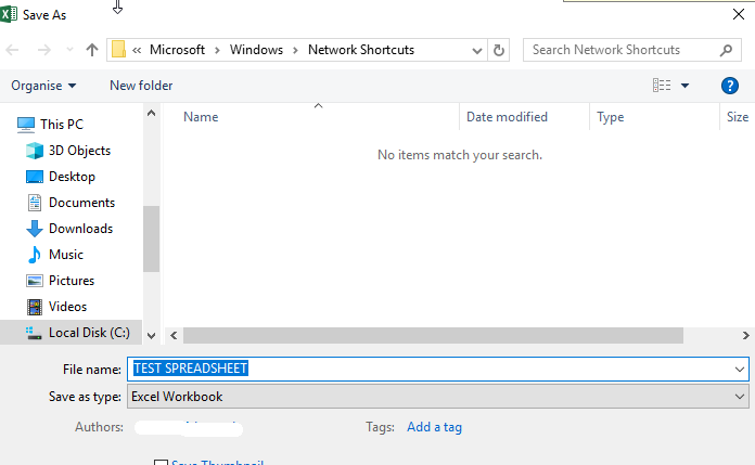 When file is opened from a network share in Office 2013, the containing ...