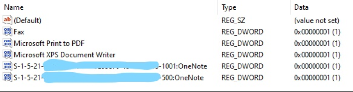 Windows 10 Clean Install still applying old account unknown (S-1-5