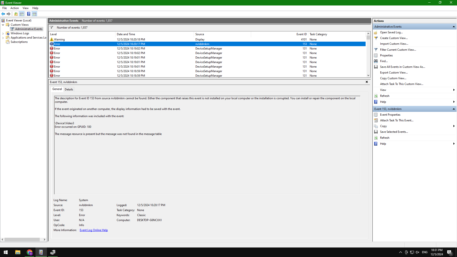 computer has rebooted from a bugcheck.The bugcheck was: 0x0000003b ...