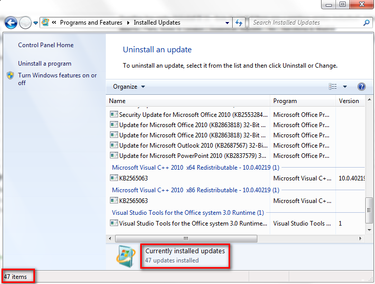 Windows updates not showing in "installed updates" - Microsoft Q&A
