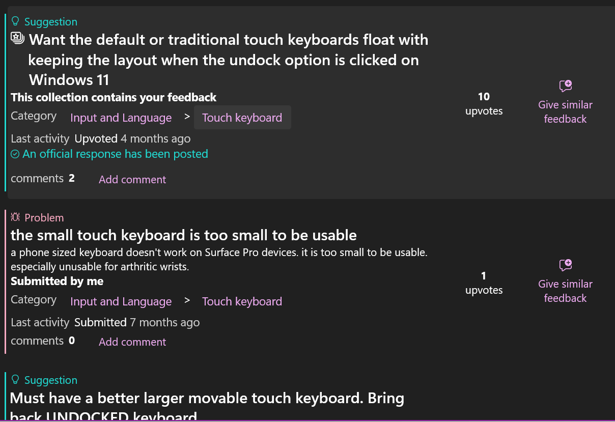 Moving Internal keyboard - Microsoft Q&A