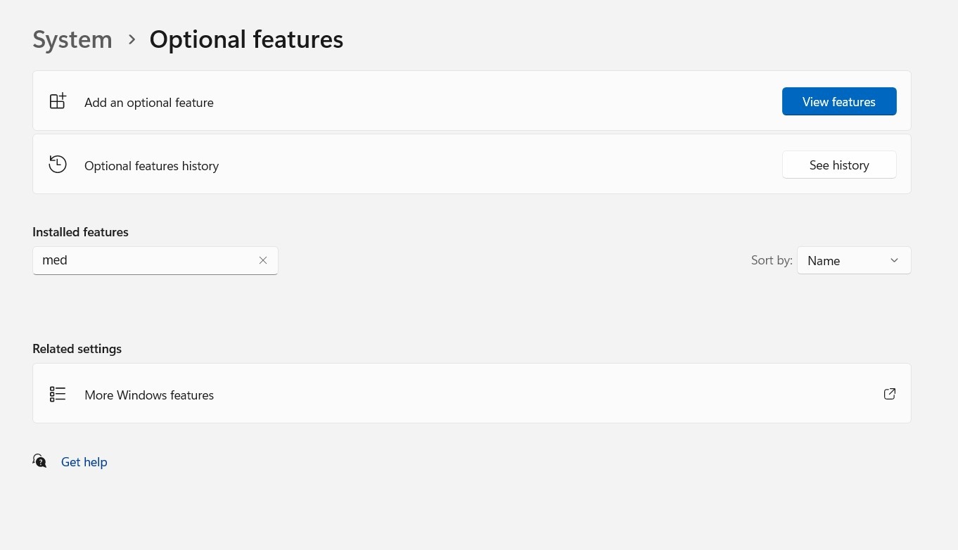 Media pack is not available in Optional features - Microsoft Q&A