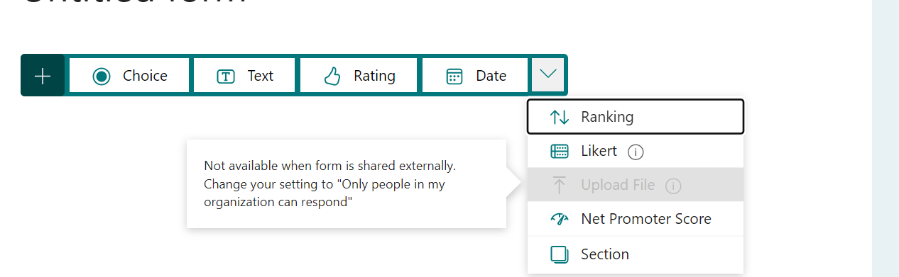 External users need to add attachments using microsoft forms ...