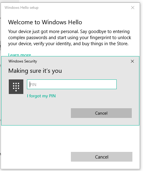 Unable to Change PIN Number in Windows 10 - Microsoft Q&A