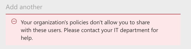 Sharepoint Access request not working anymore, now says org policy not ...