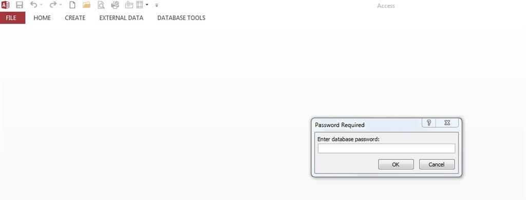 Remove Password in Access 2013 - Microsoft Q&A